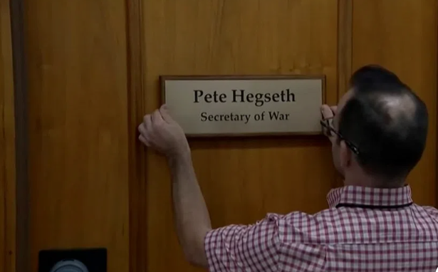 Resmi, Trump Ubah Departemen Pertahanan Jadi Departemen Perang